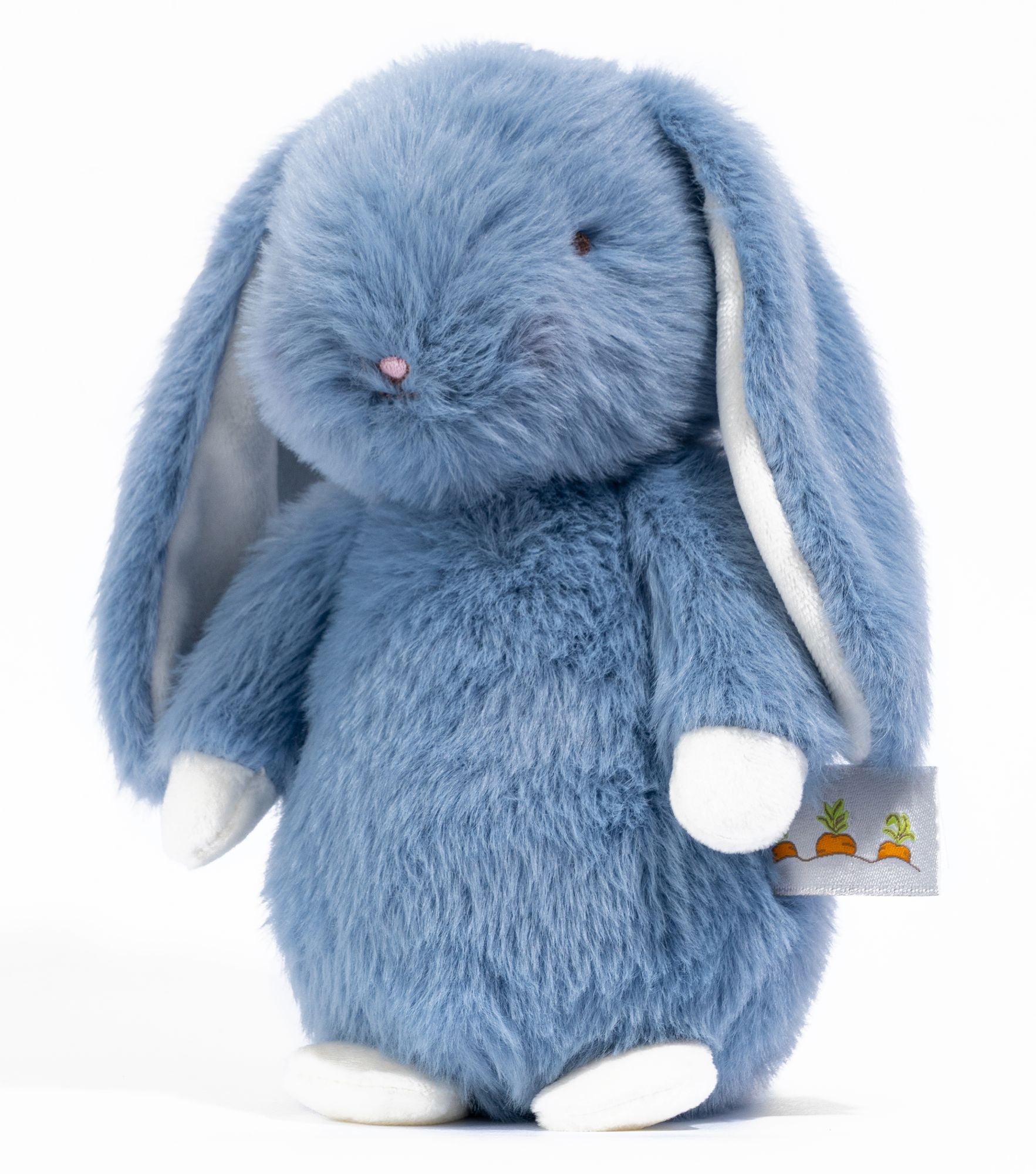 Cuddly Spring Bunny Blue Plush | Paper Source
