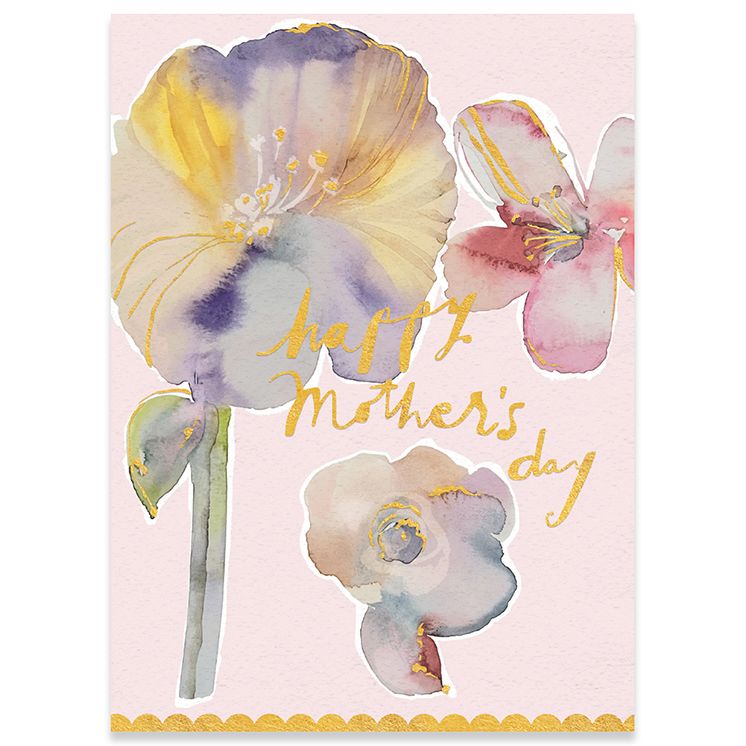 Mother's Day Greeting Card Watercolor Flowers | Paper Source