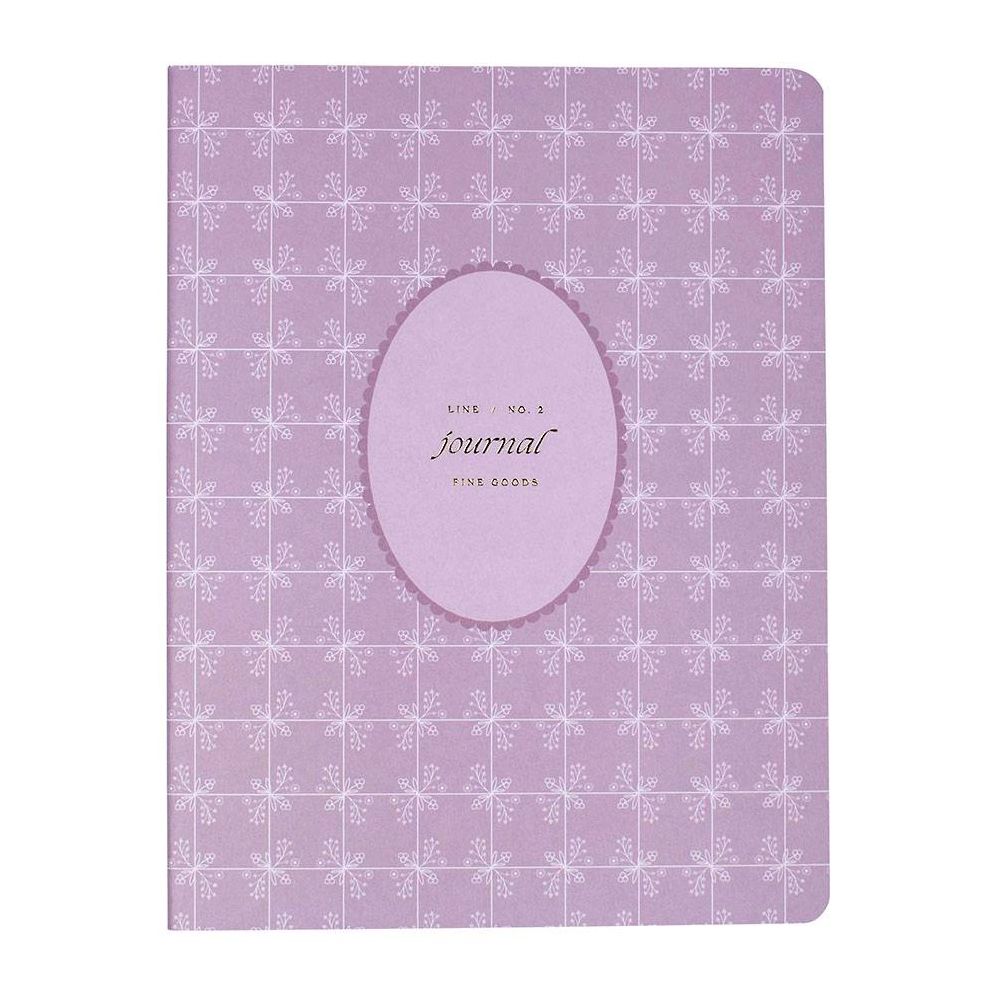 Mauve Paisley Paperback Journals S/3