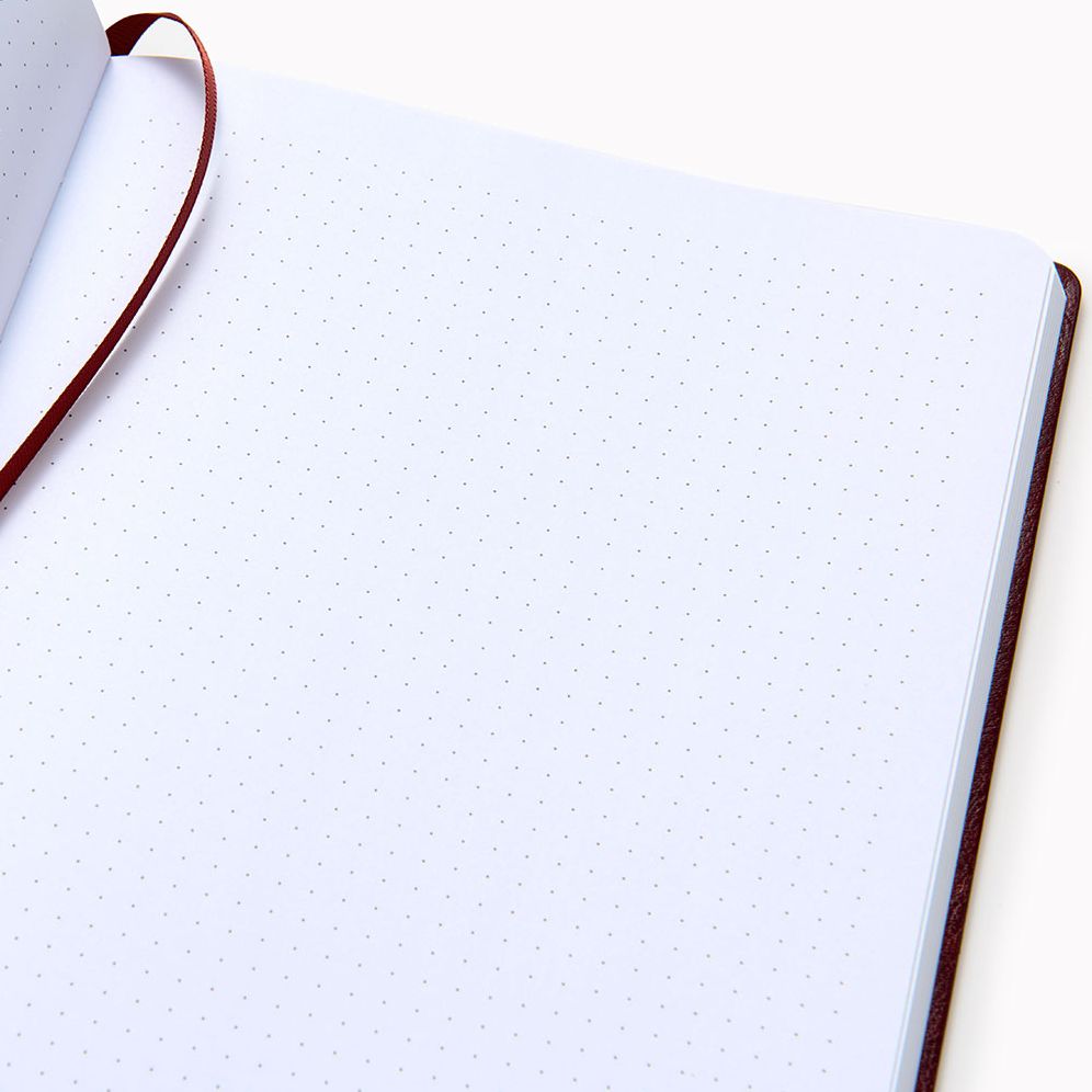 Oxblood Paper Wasp LG Dotted Journal