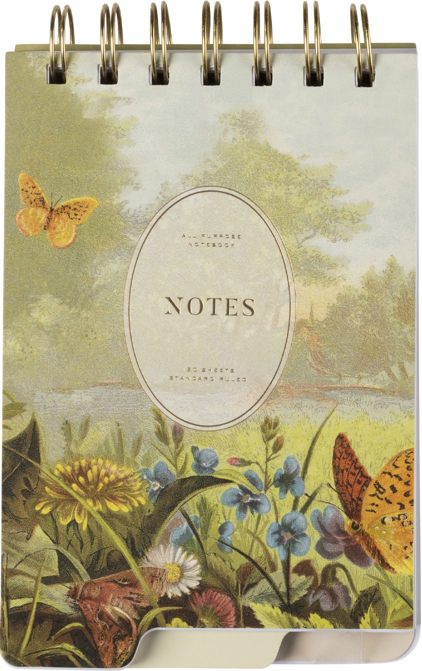 Butterfly Meadow Tabbed Spiral Notepad - Exclusive