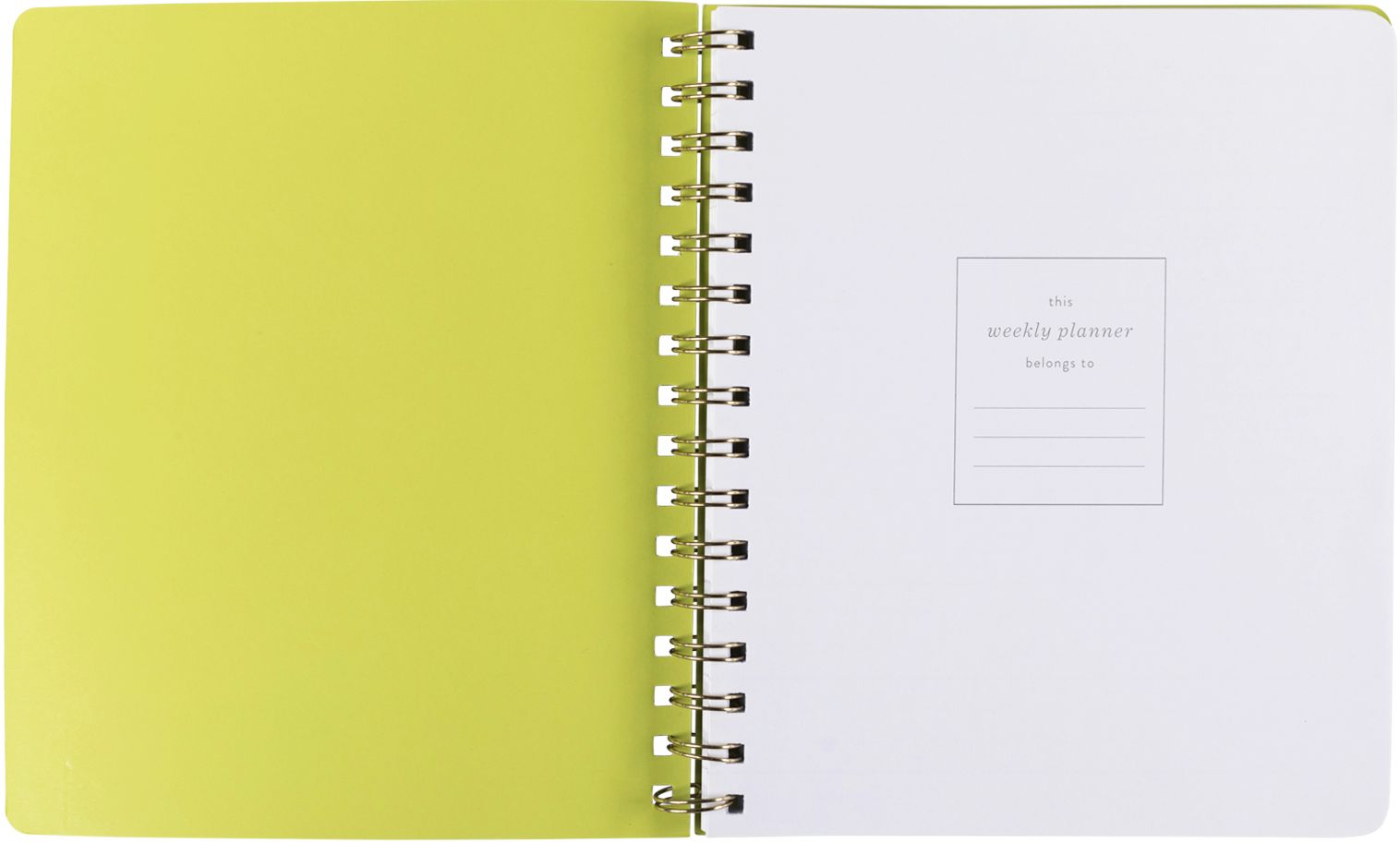 Yosemite Undated Weekly Planner