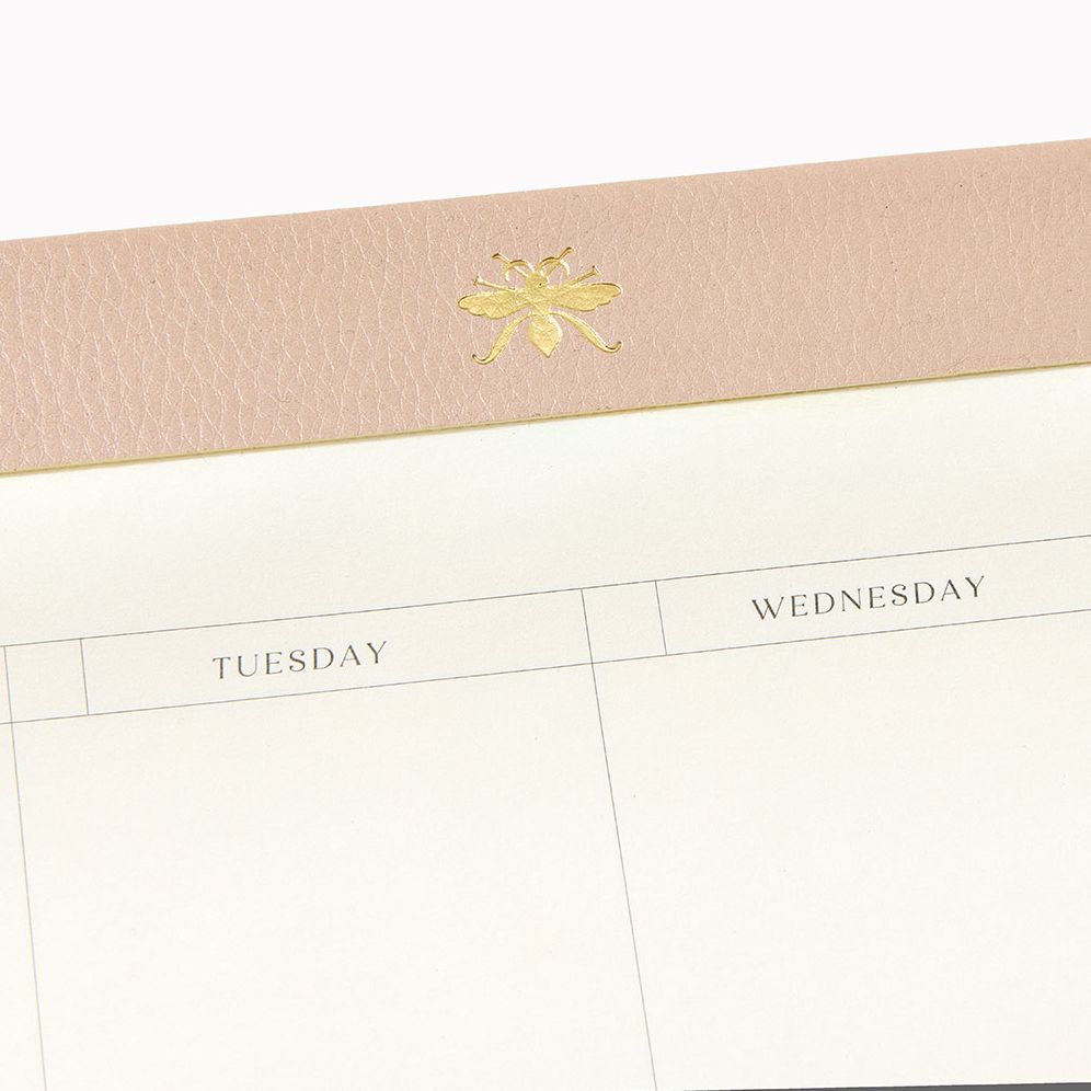 Sand Grid Paper Wasp Desk Pad