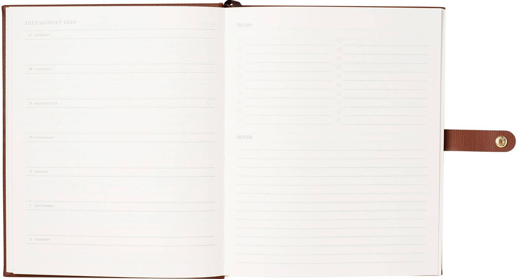 2026-2027 Antique Frame Weekly Desk Planner
