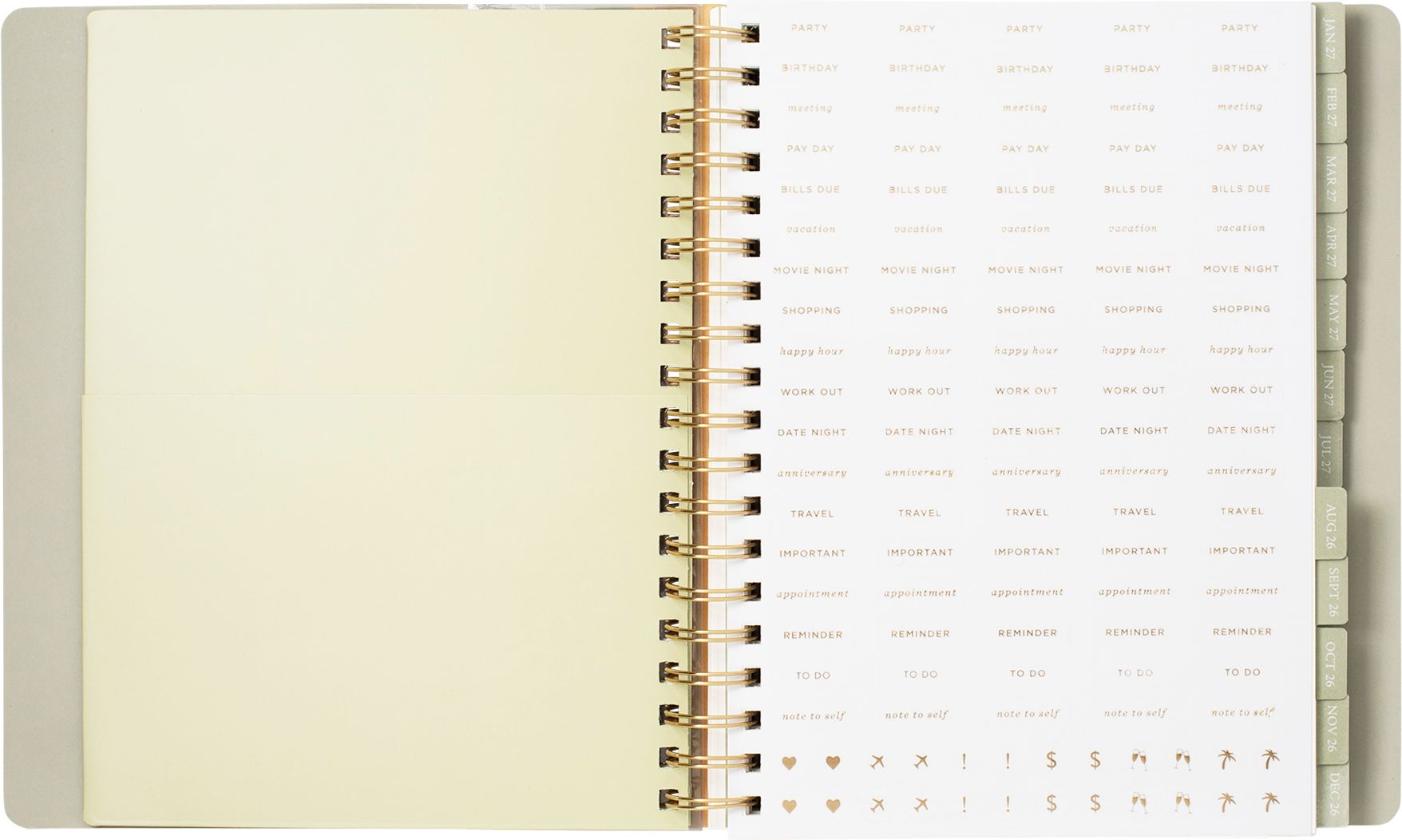 2026-2027 Fantasy Weekly Desk Planner