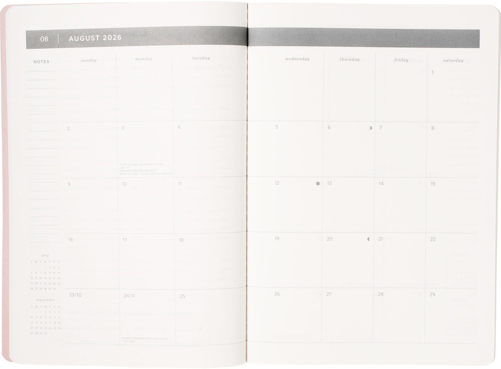 2026-2027 Libby Toile Monthly Desk Planner