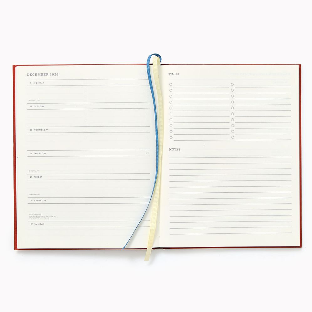 2026-2027 Paper Source Wild Roses Horse Weekly Desk Planner