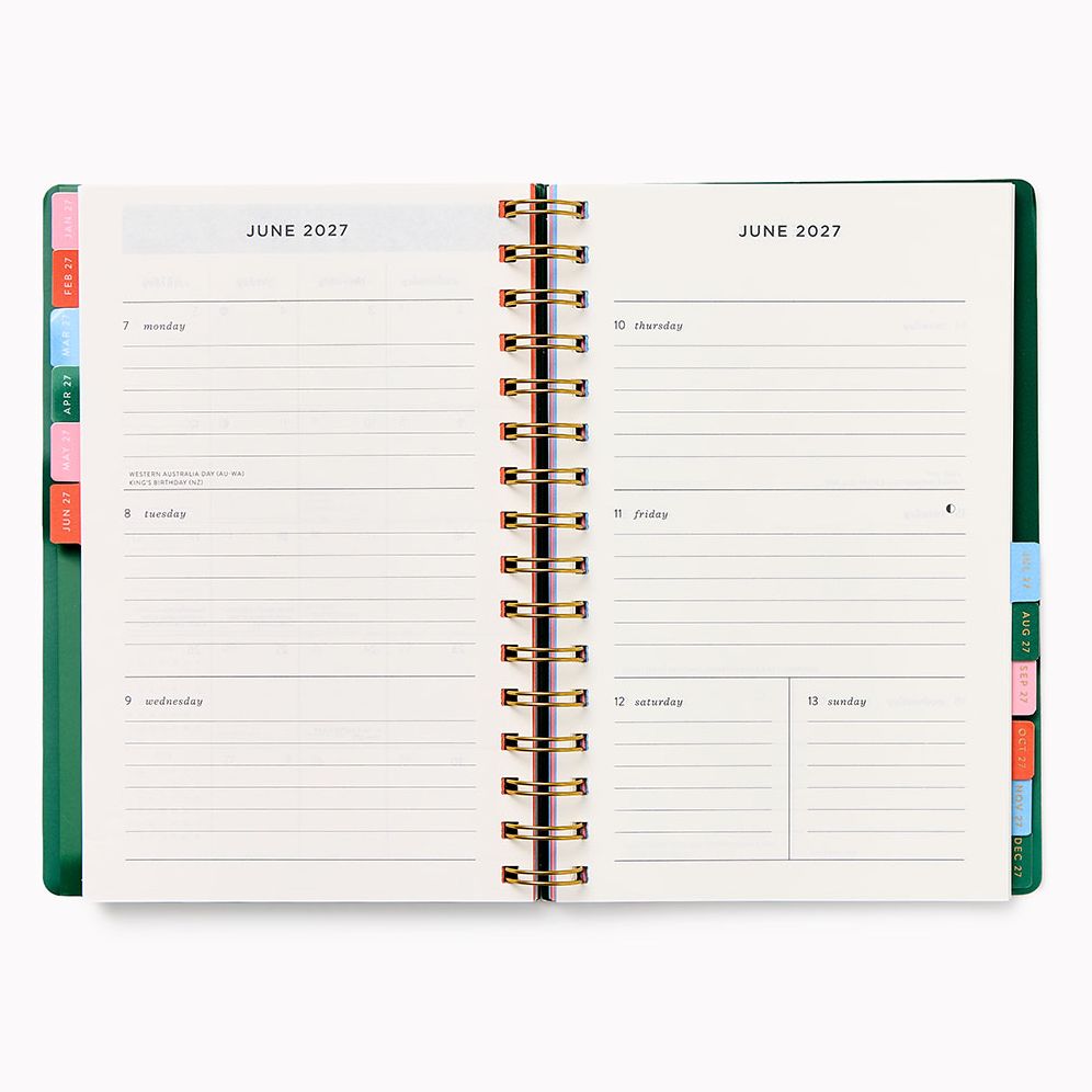 2027 Paper Source Prairie Fields Weekly Desk Planner