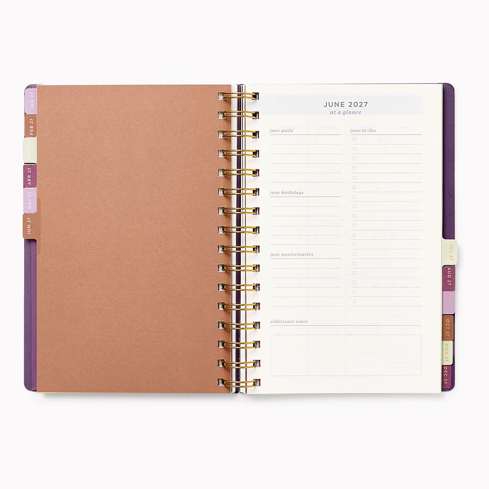 2027 Paper Source Color Grid Weekly Desk Planner