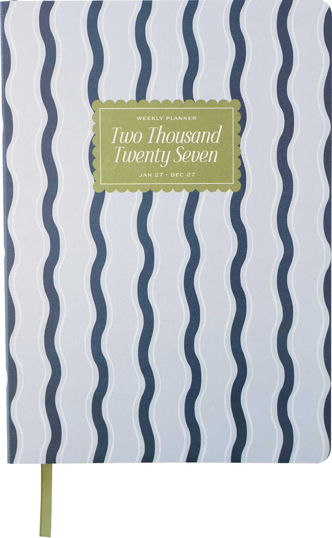2027 Wavy Weeks Weekly Desk Planner