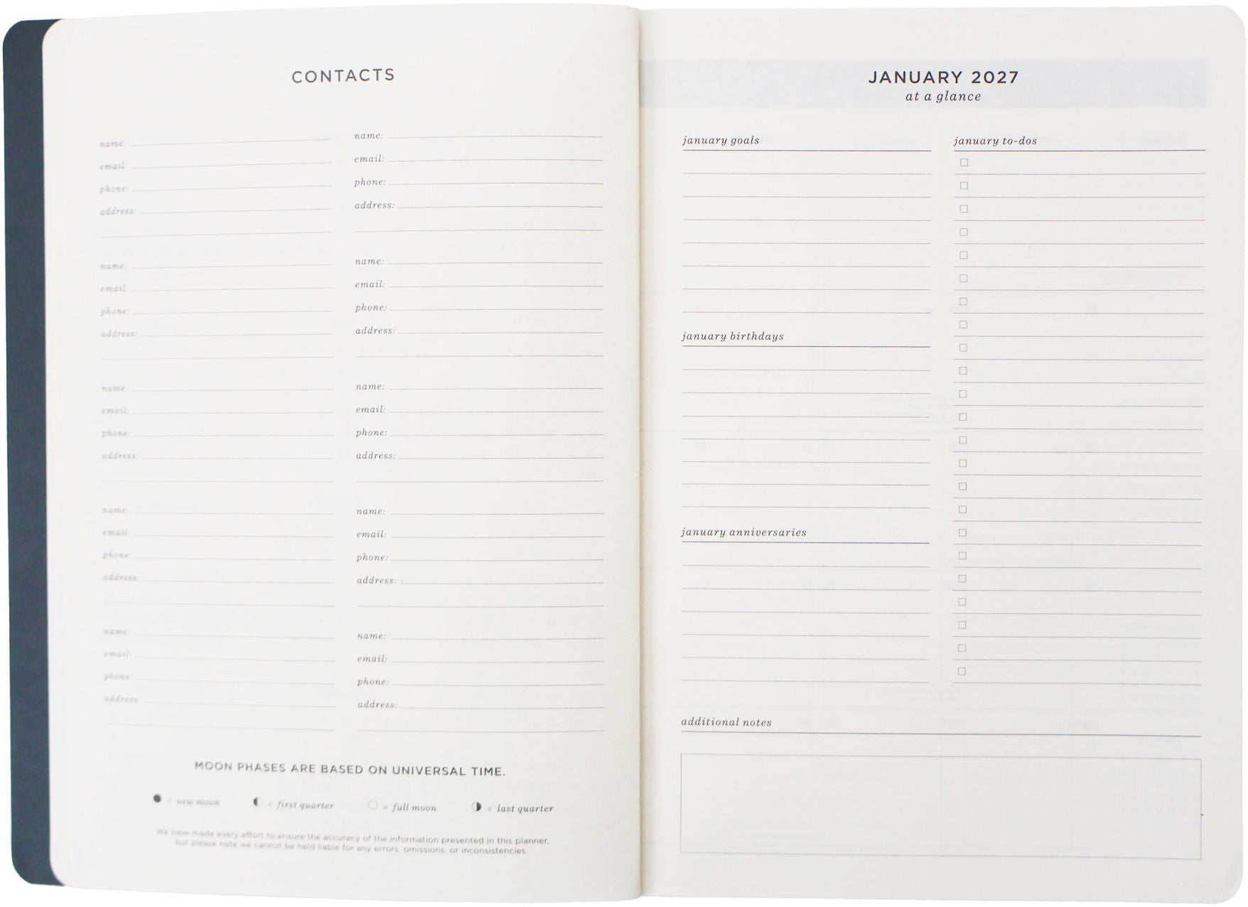 2027 Wavy Weeks Weekly Desk Planner