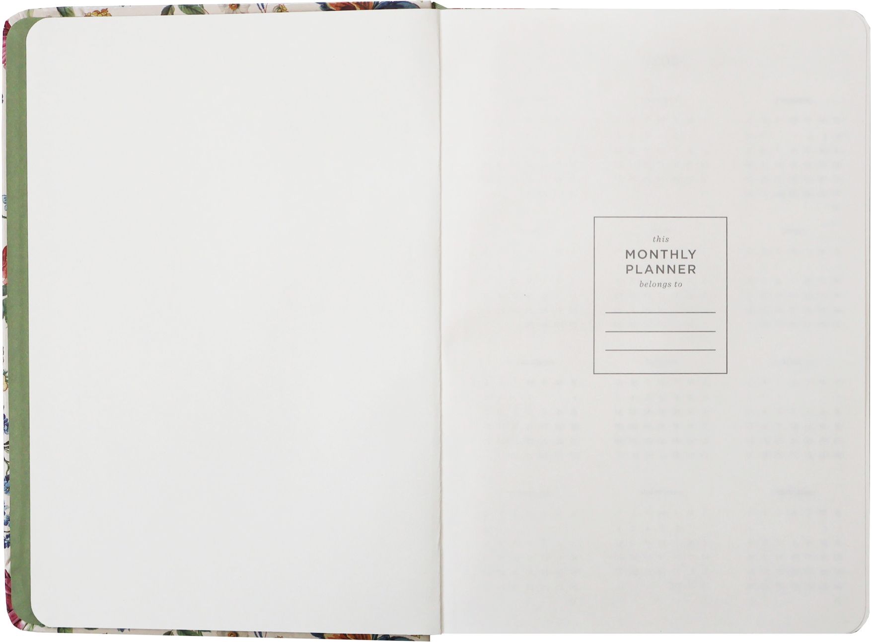 2027 Ivory Garden Monthly Desk Planner