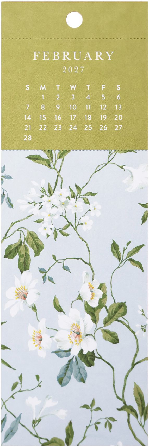2027 Lush Garden Bookmark Calendar