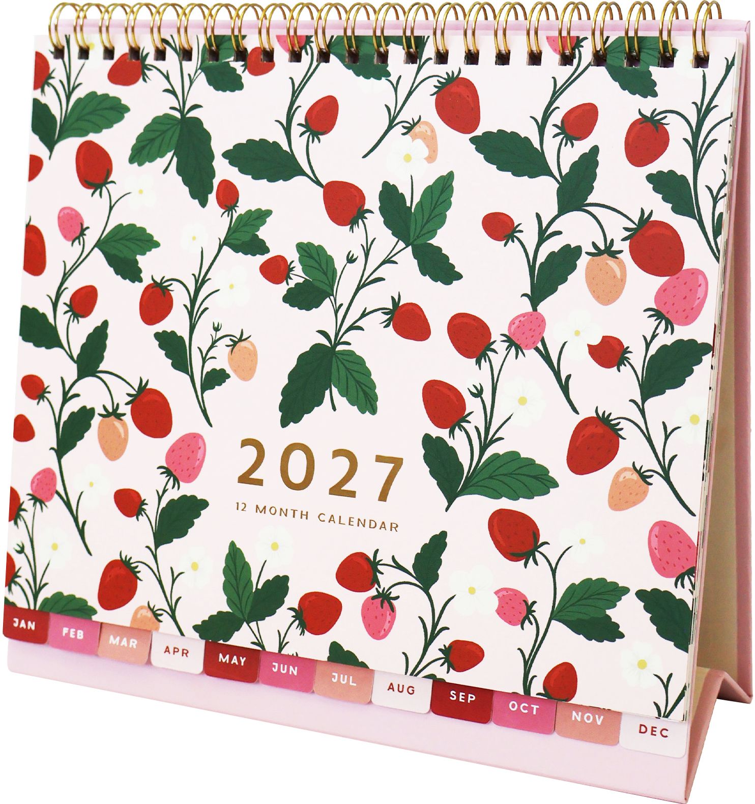 2027 Strawberry Gardens Desktop Calendar