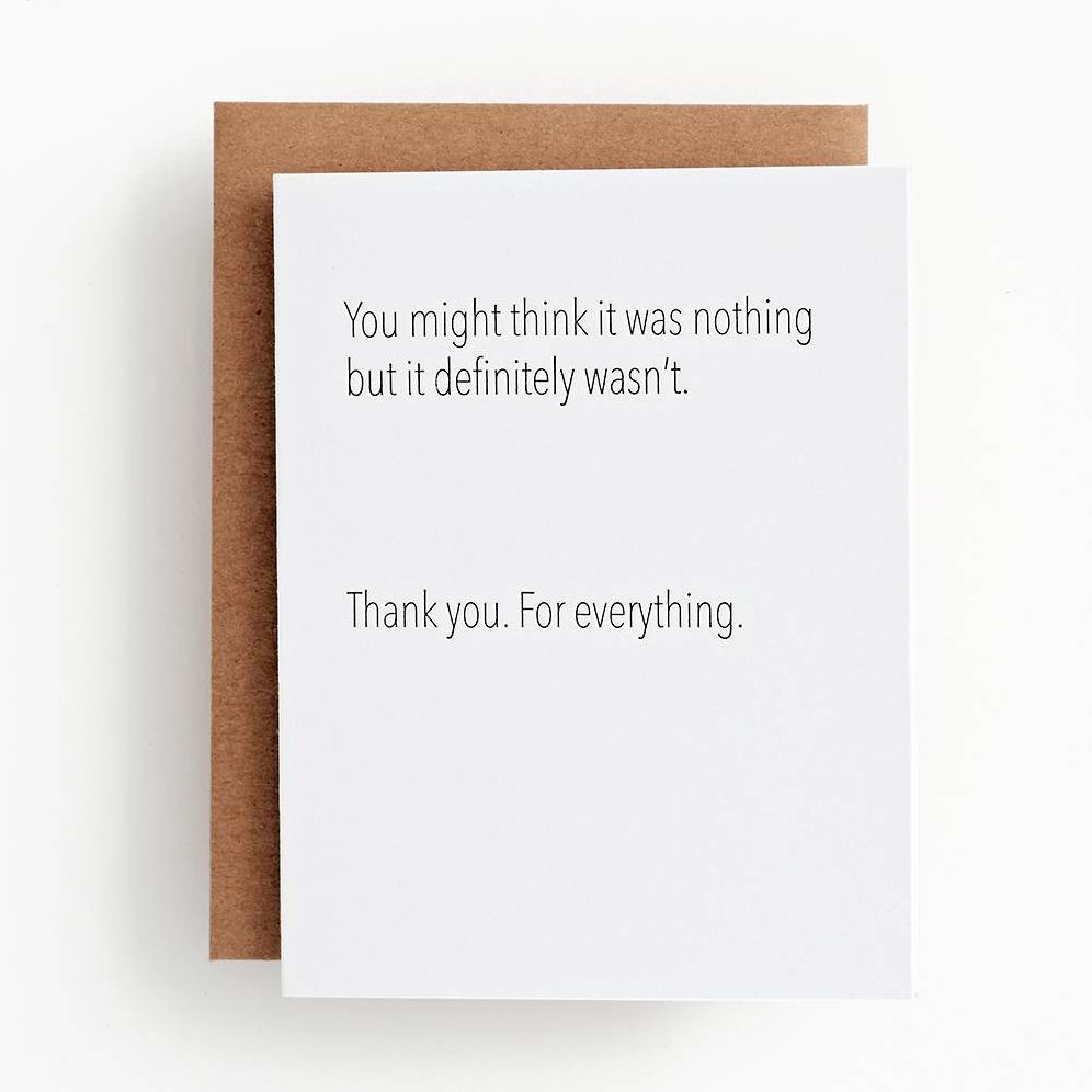 Thank You For Everything Card | Paper Source