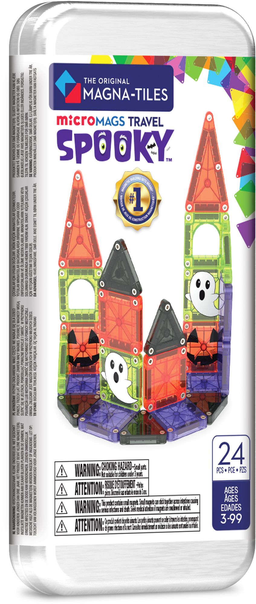 MAGNA-TILES microMAGS Spooky Travel Set 26-Piece Magnetic