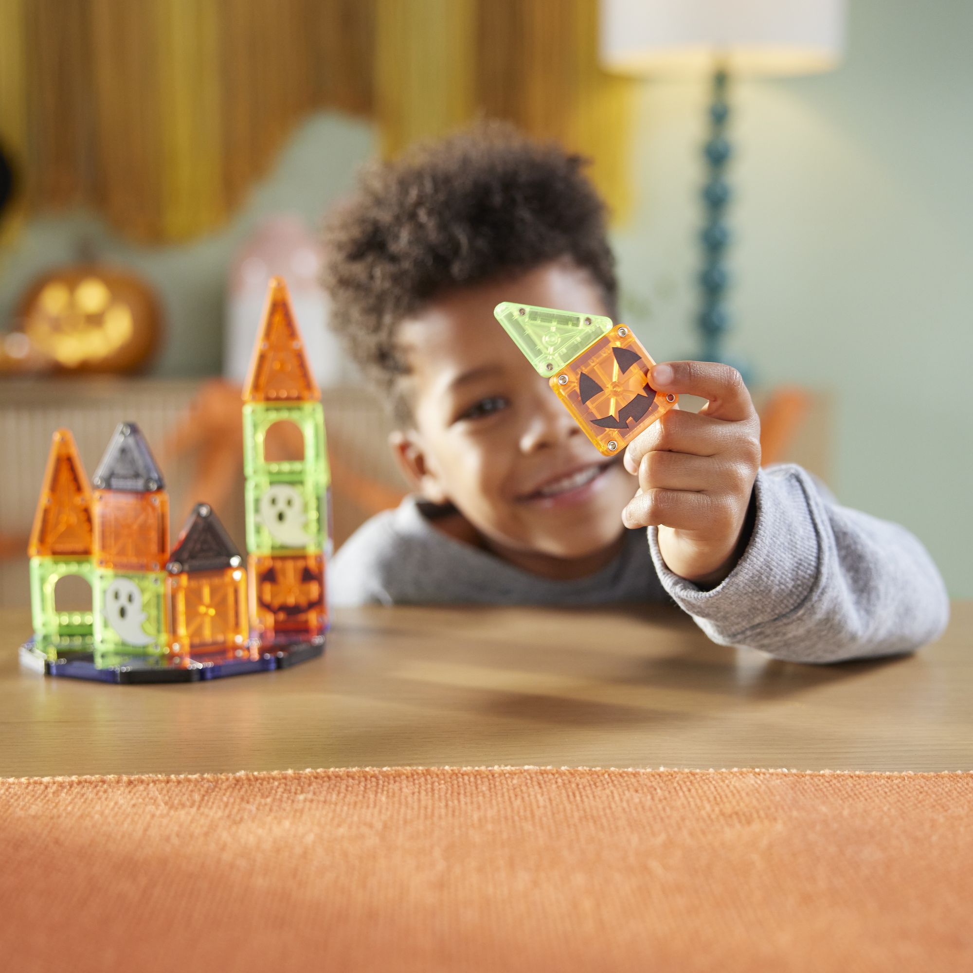 MAGNA-TILES microMAGS Spooky Travel Set 26-Piece Magnetic Construction Set, The Original Magnetic Building Brand