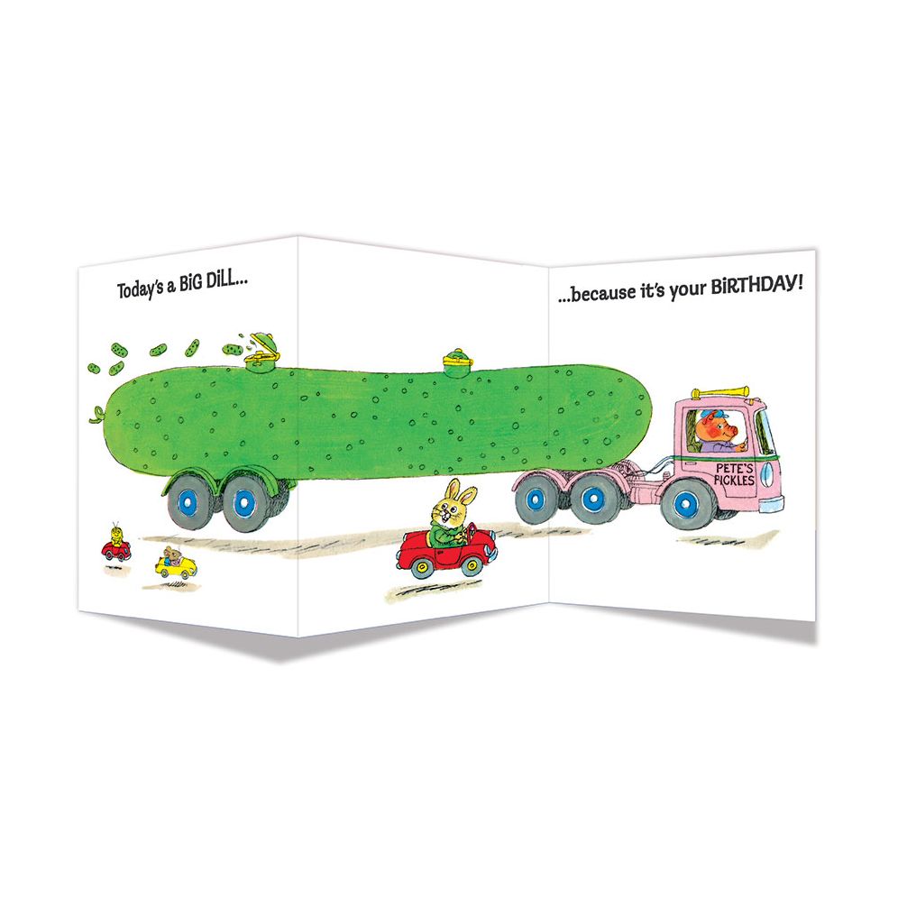 Big Dill Tri Fold Birthday Card