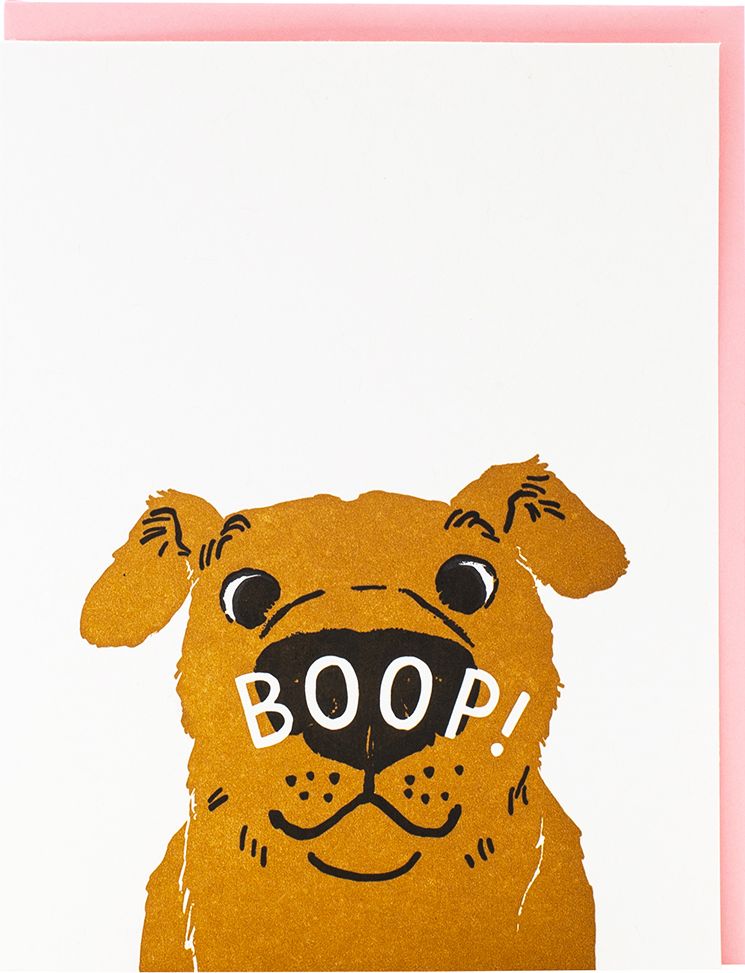 Dog Boop Nose Friendship Card