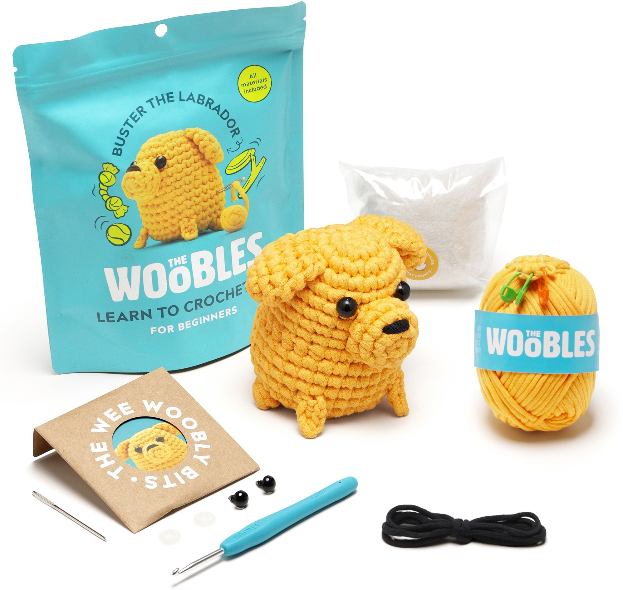 Buster the Labrador Learn to Crochet kit