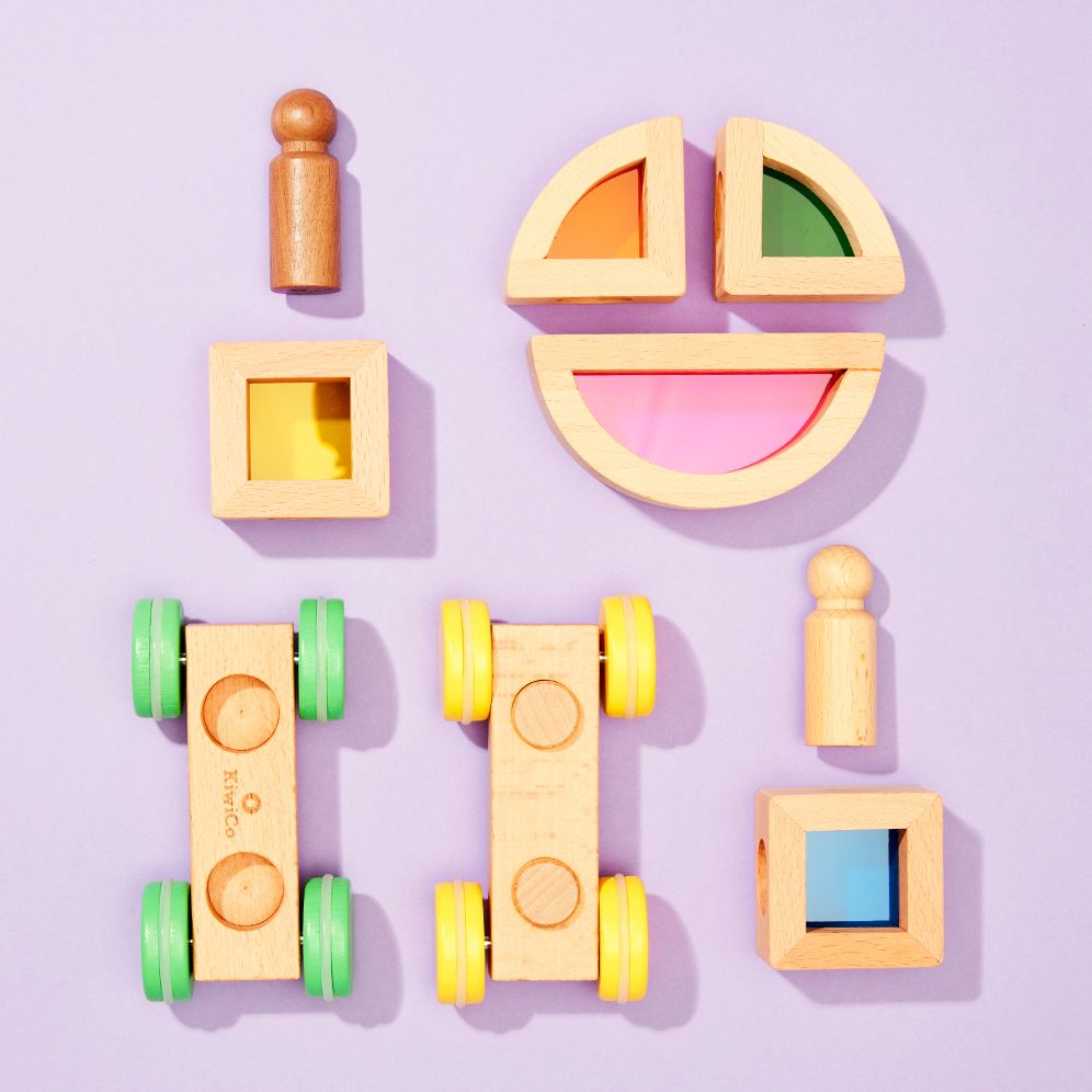Rainbow Block Cars