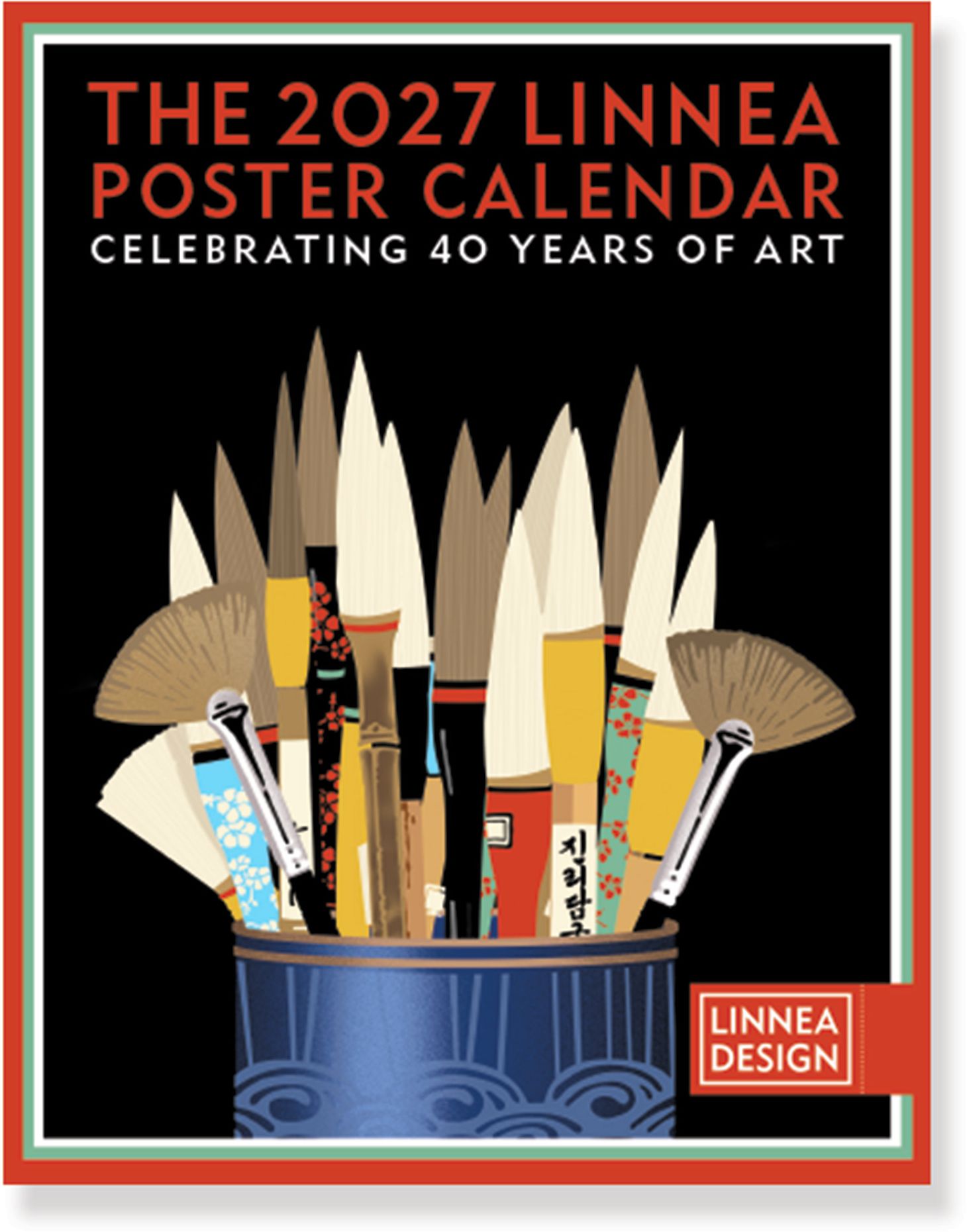 bonnae poster calendar ボンネ ポスター カレンダー 2027 Linnea Design Poster Calendar | Paper Source