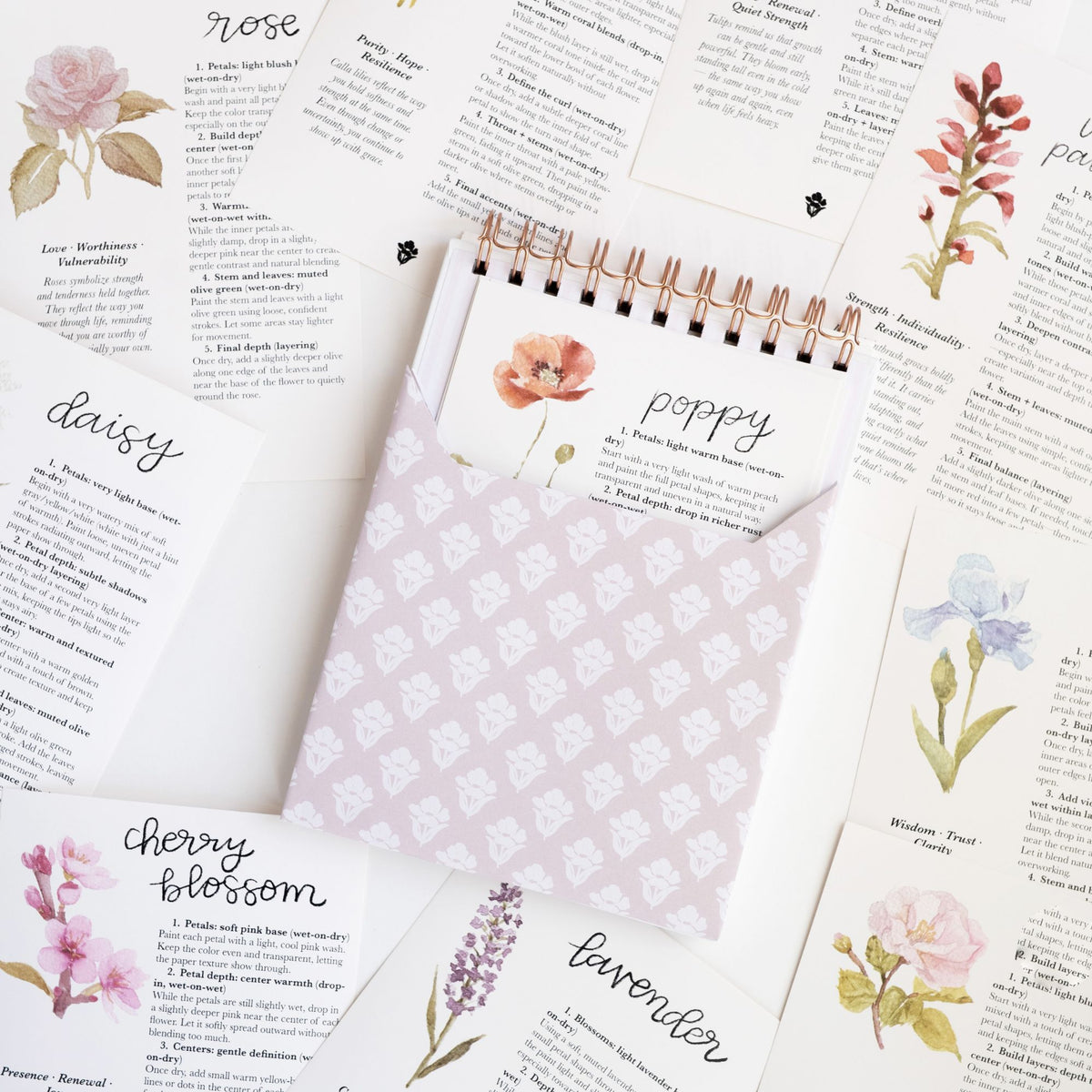 Flowers Watercolor Workbook