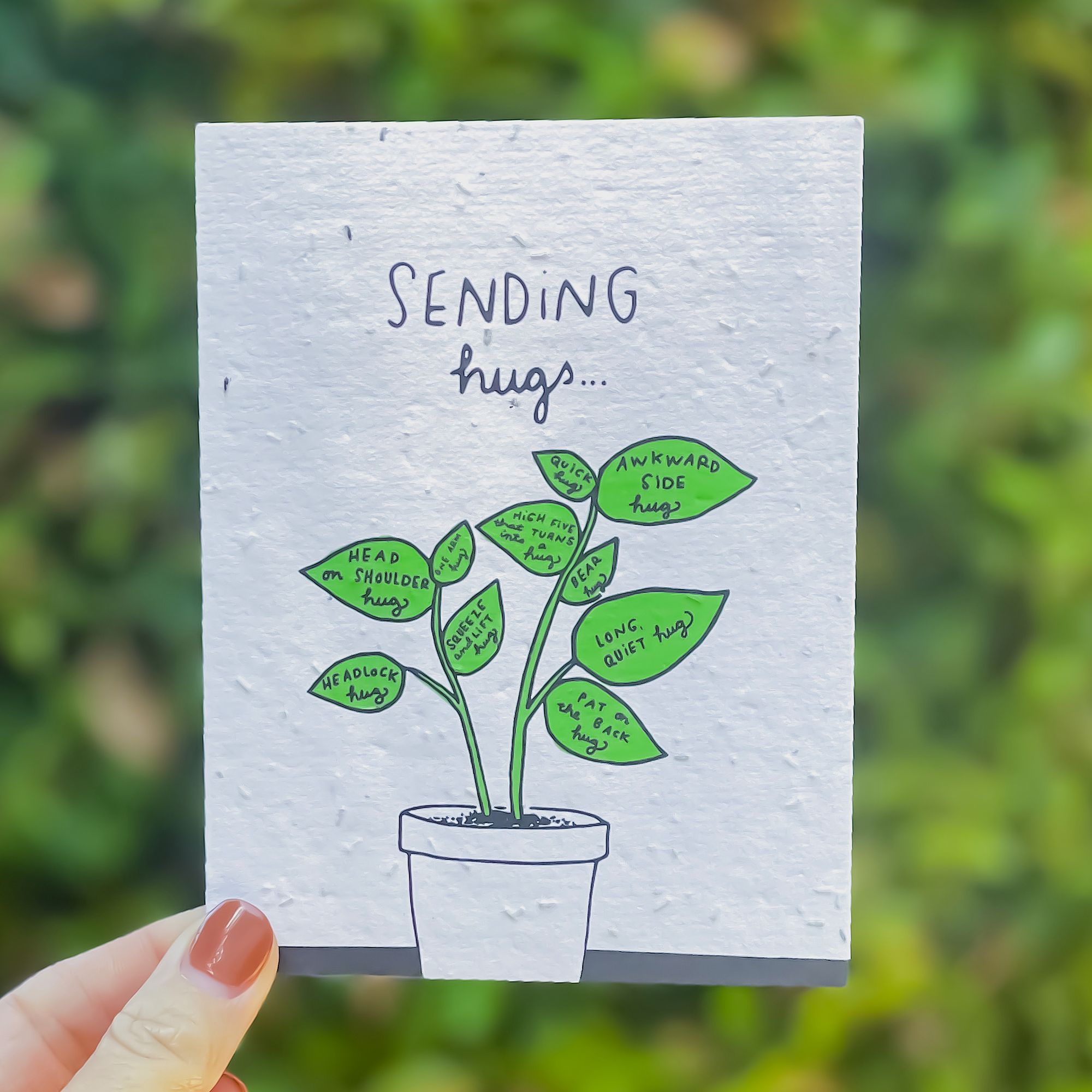 Sending Hugs Plantable Card