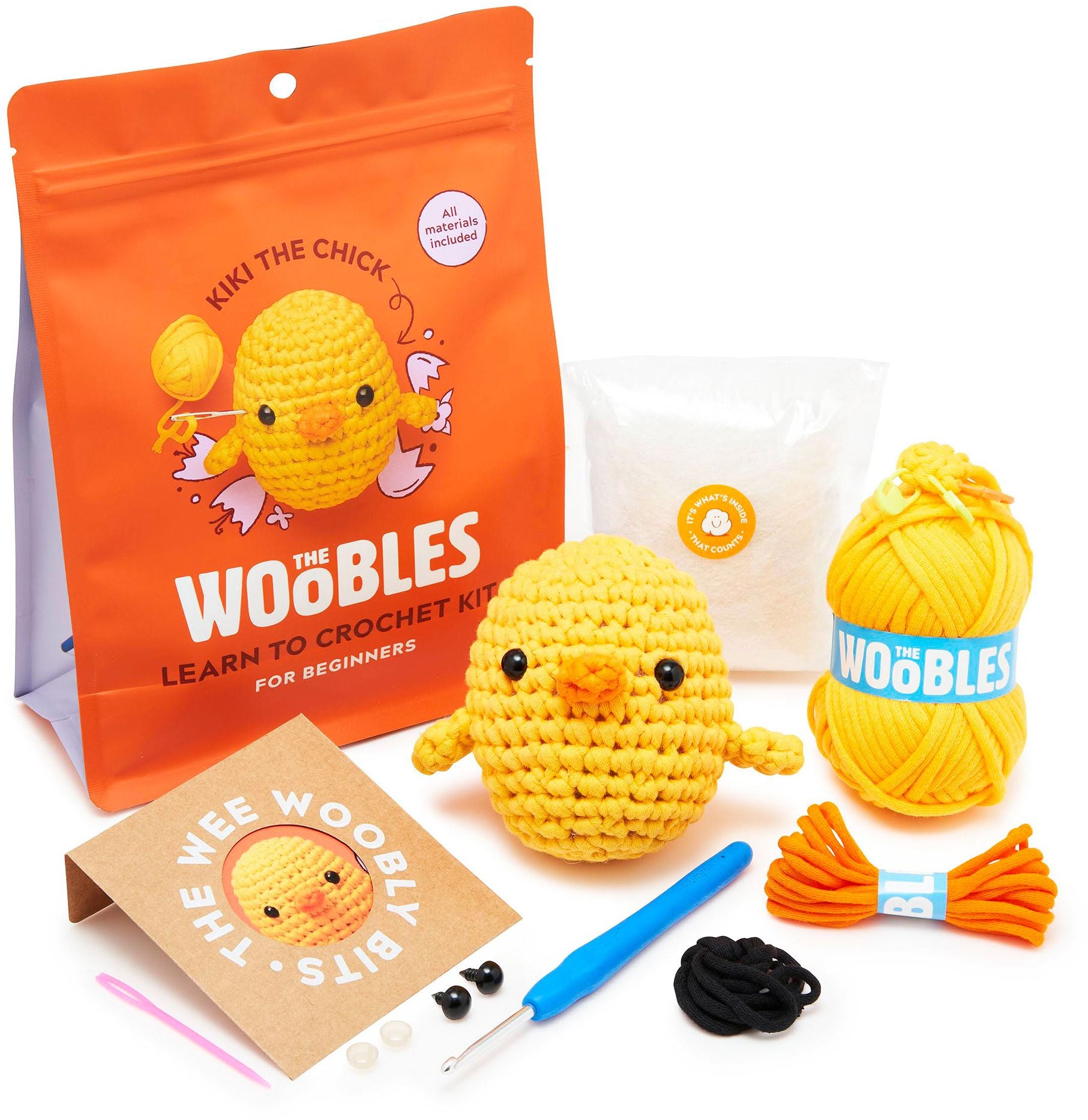 Kiki the Chick, The Woobles, Chick learn to Crochet kit | Paper Source