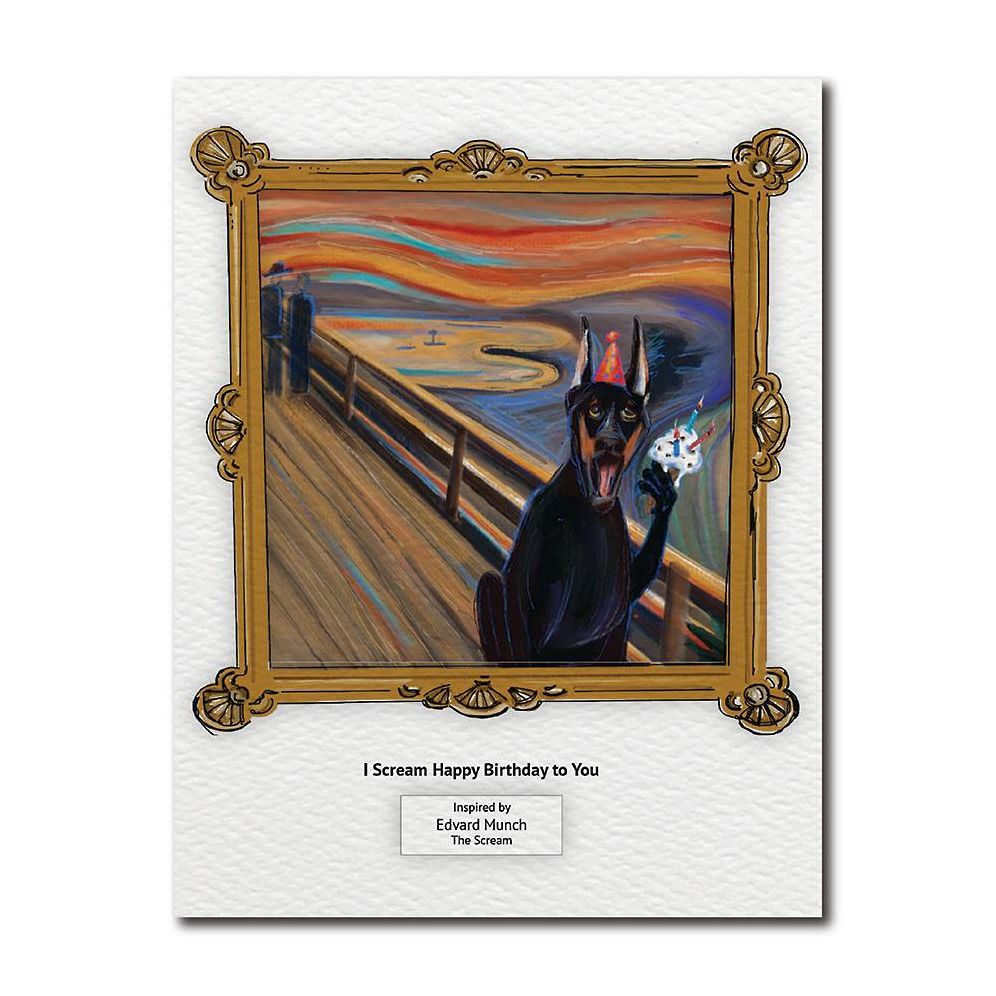 I Scream Dog Birthday Card