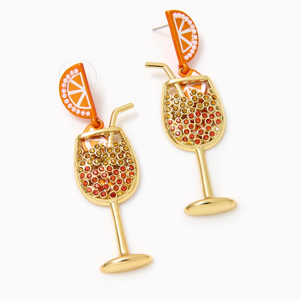 Aperol Spritz Drink Earrings | Paper Source