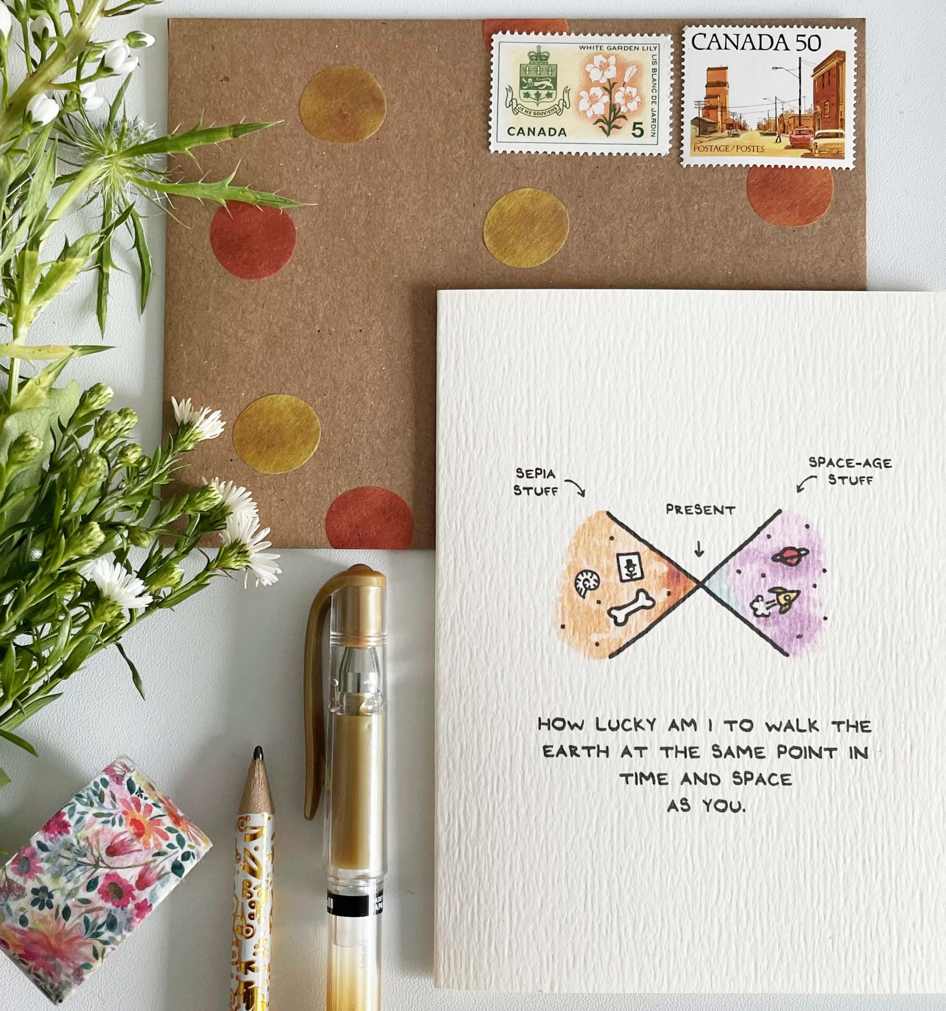 How Lucky Am I? Friendship Card