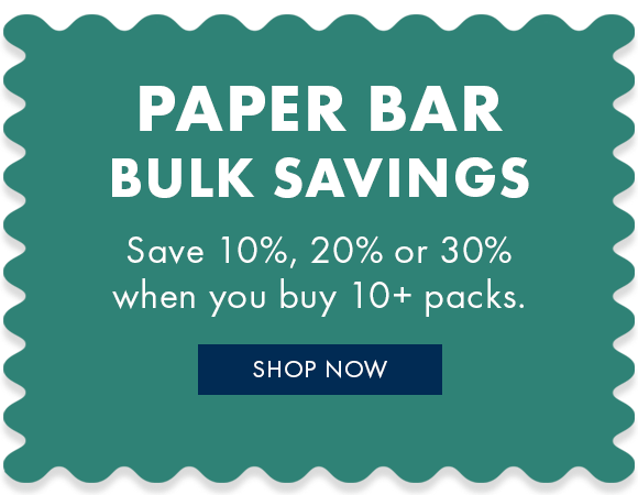 Save 10%, 20% or 30% when you buy 10 or more packs of paper and envelopes.