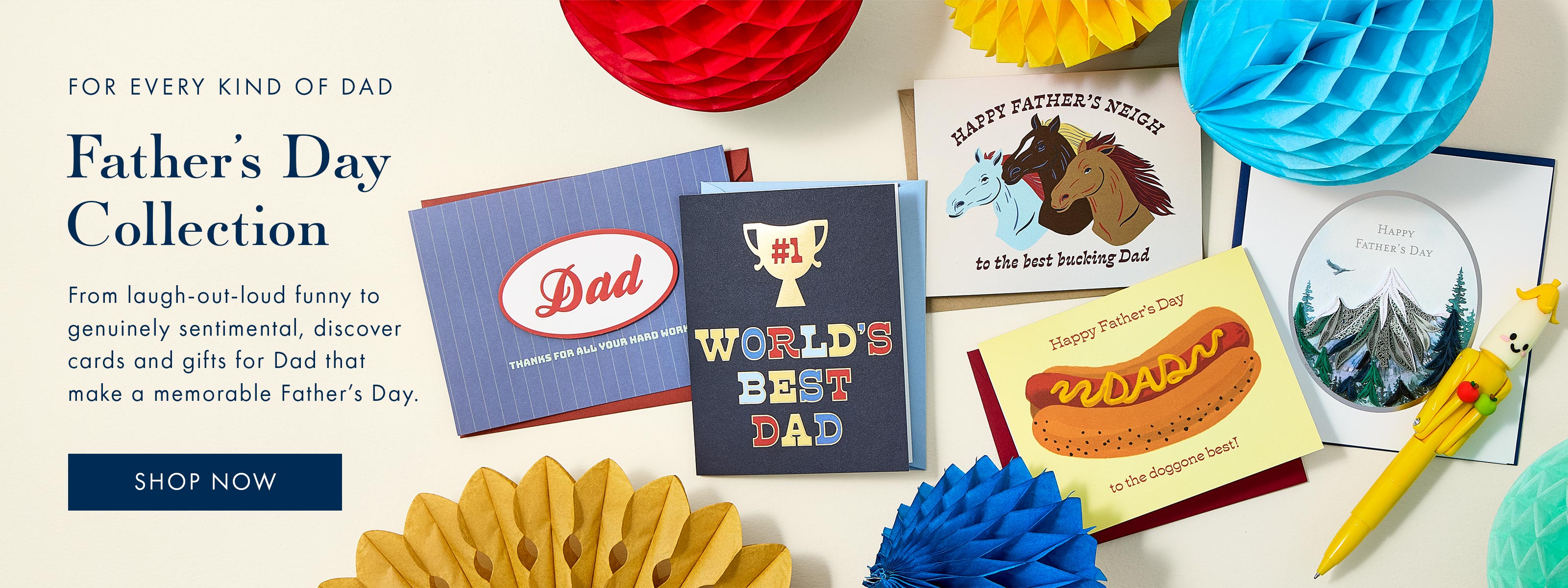 Discover funny and sentimental cards and gifts for Dad in our Father's Day Collection.