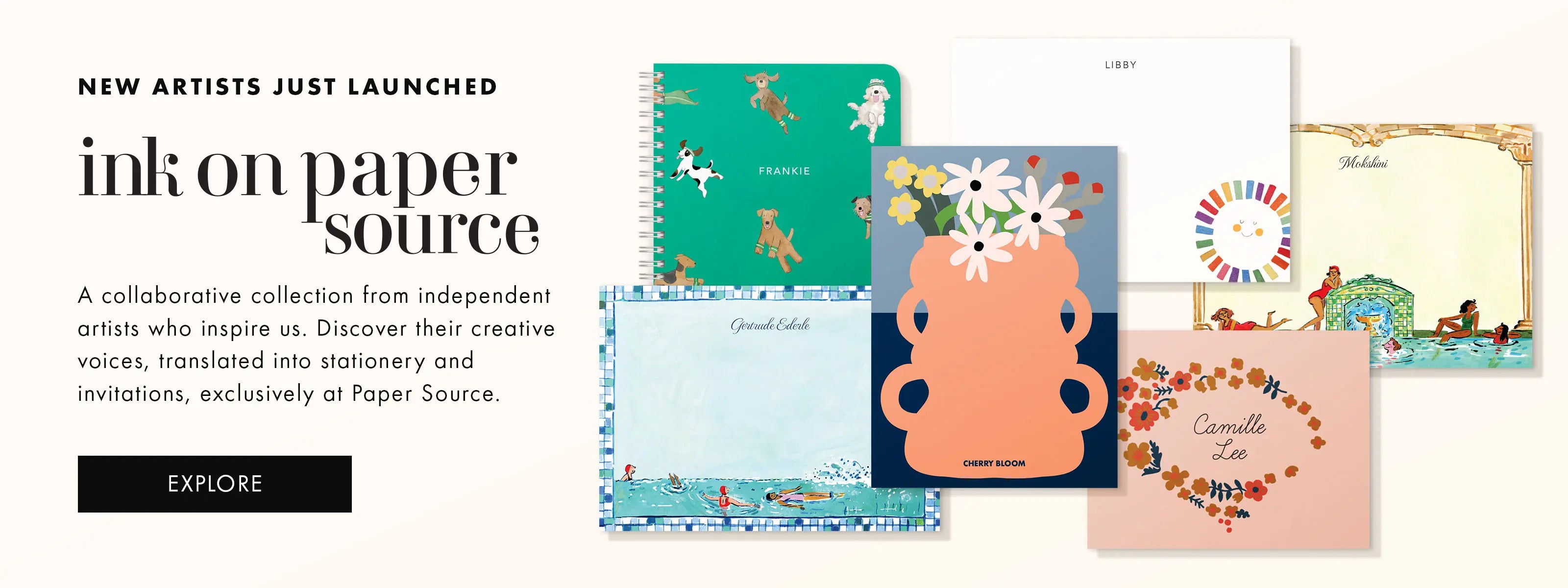 Explore Ink on Paper Source, a collaborative collection of custom stationery and invitations from artists who inspire us.