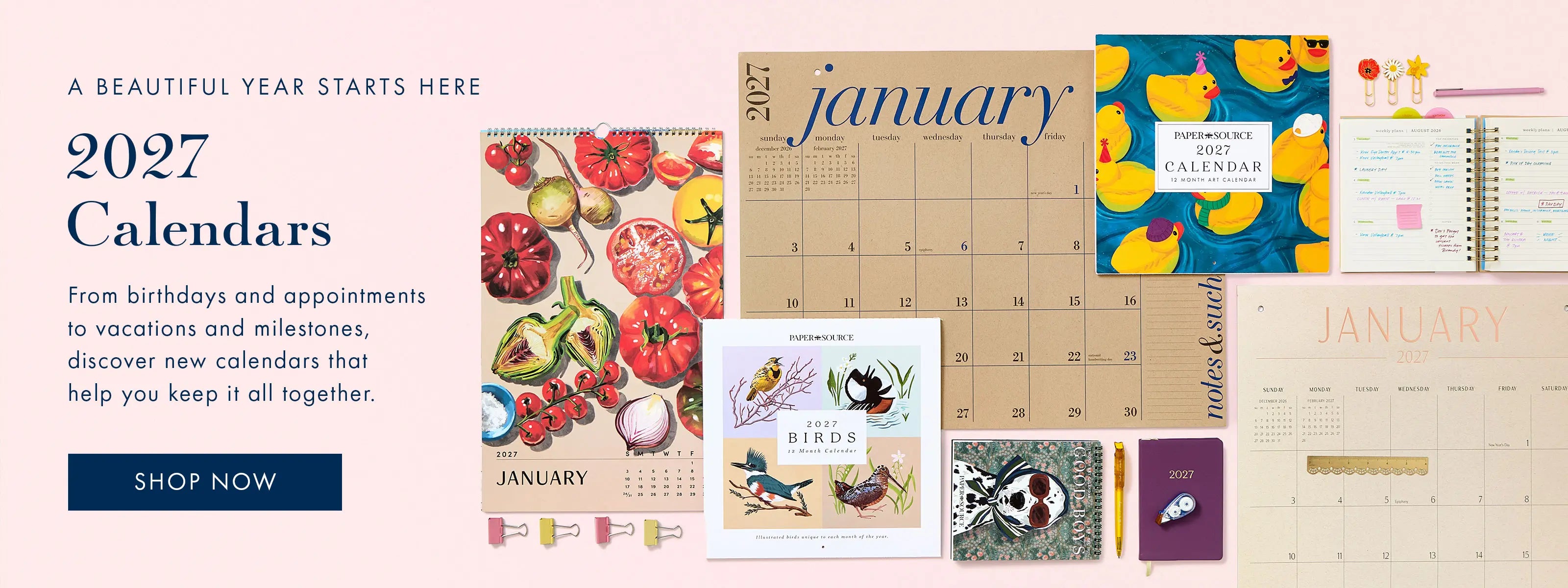 Shop new 2027 calendars.
