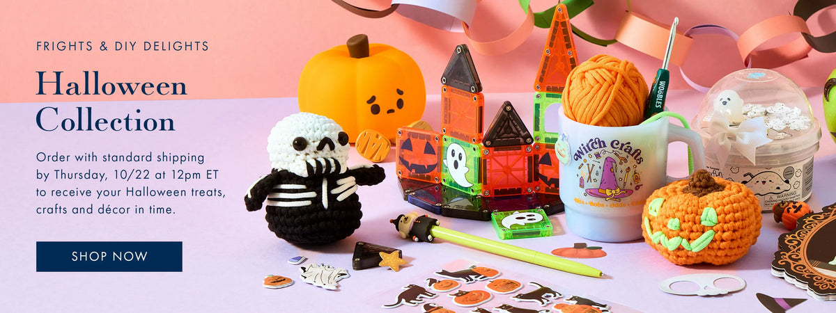 Shop Halloween and order by 10/22/26 with standard shipping to receive your order in time.