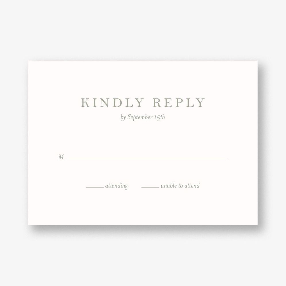 Dogwood Tree Response Card