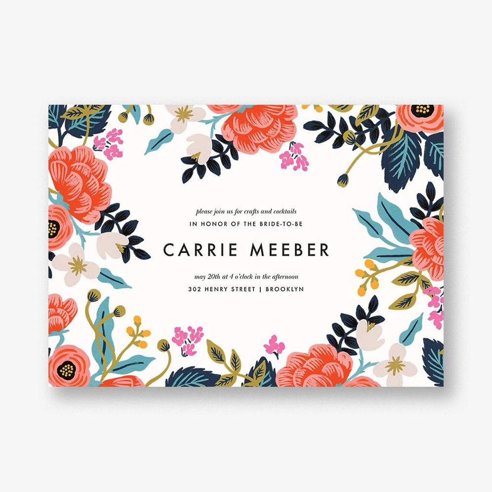 Birch Monarch Bridal Shower Invitation