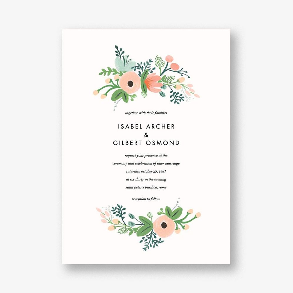 Wrapped in Wildflowers Wedding Invitation