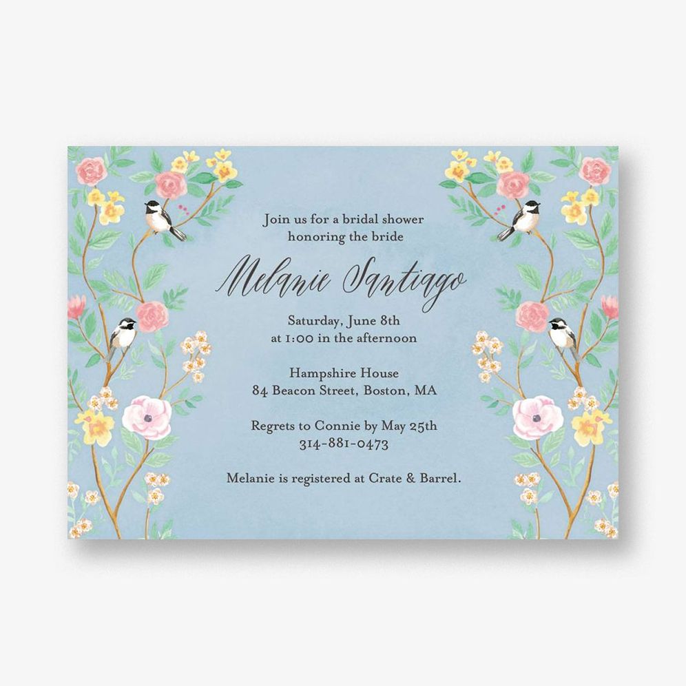 Chinoiserie Bridal Shower Invitation