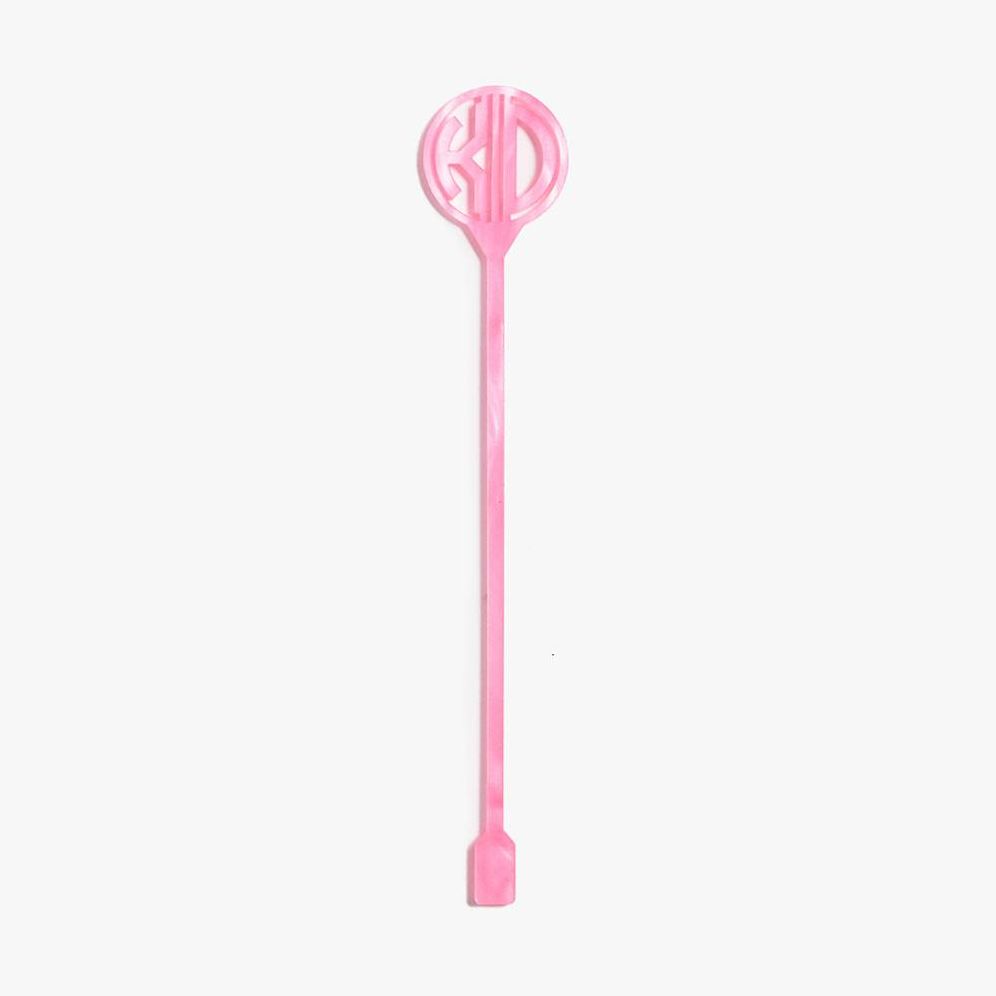Pearl Rose Laser Cut Monogram Stirrers
