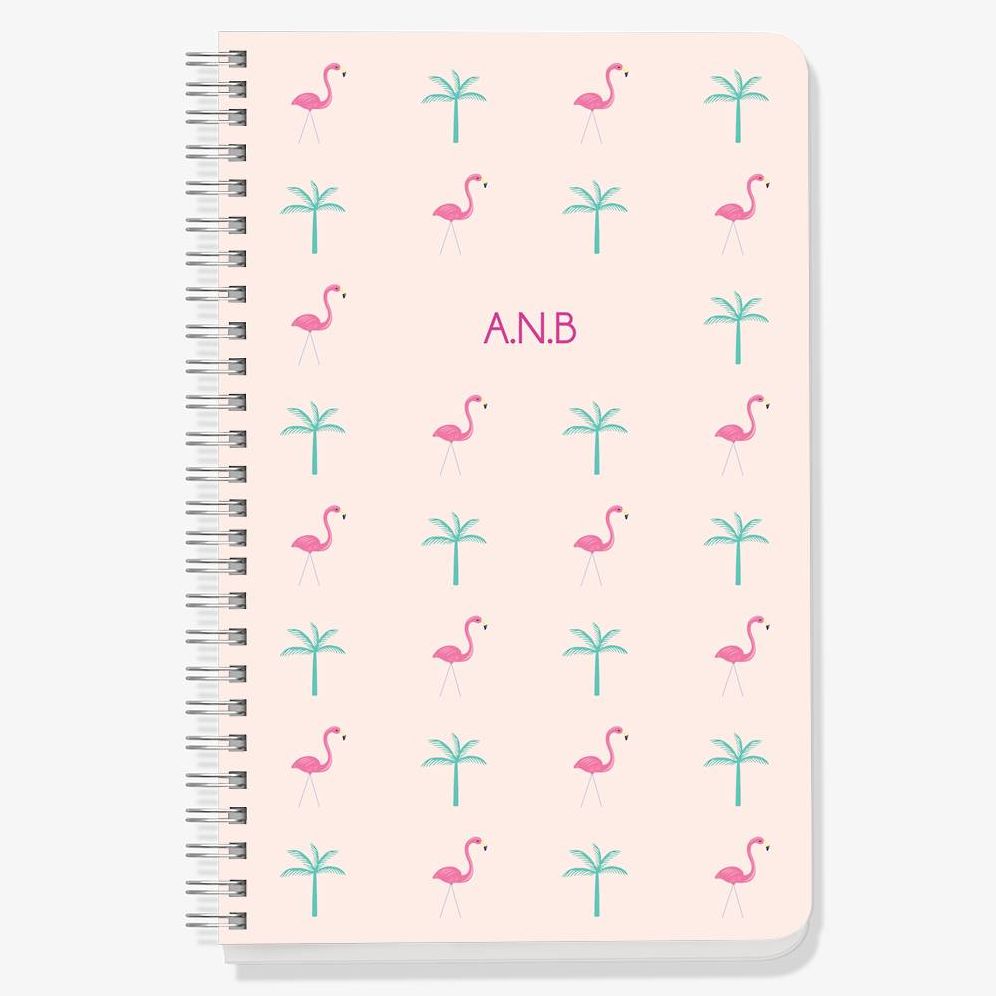 Flamingo Palm Custom Journal