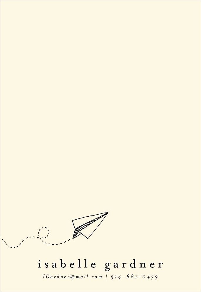 Paper Plane Personalized Notepad Sets