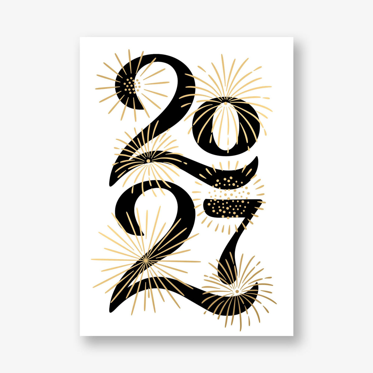 Sparkling New Year Greeting Card