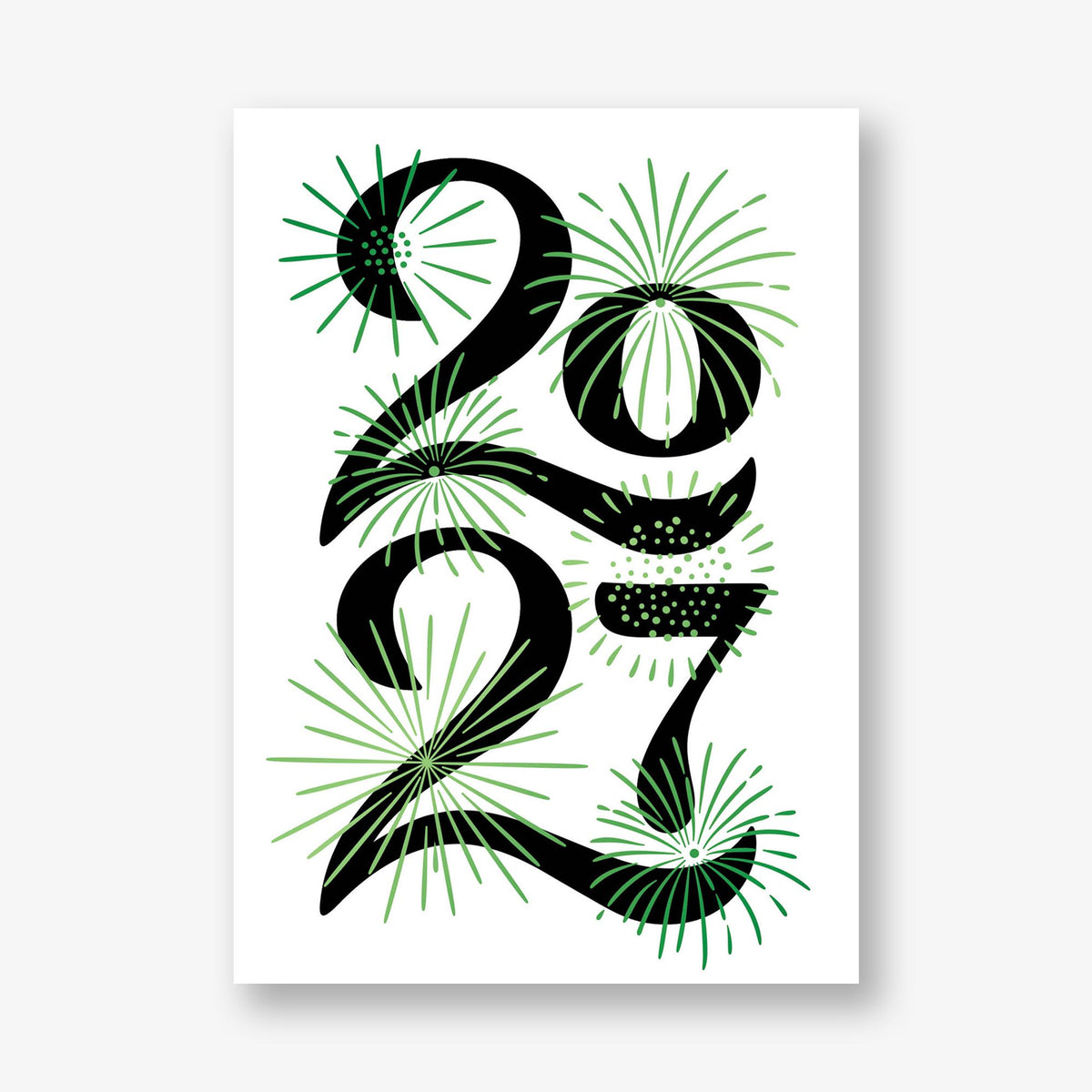 Sparkling New Year Greeting Card
