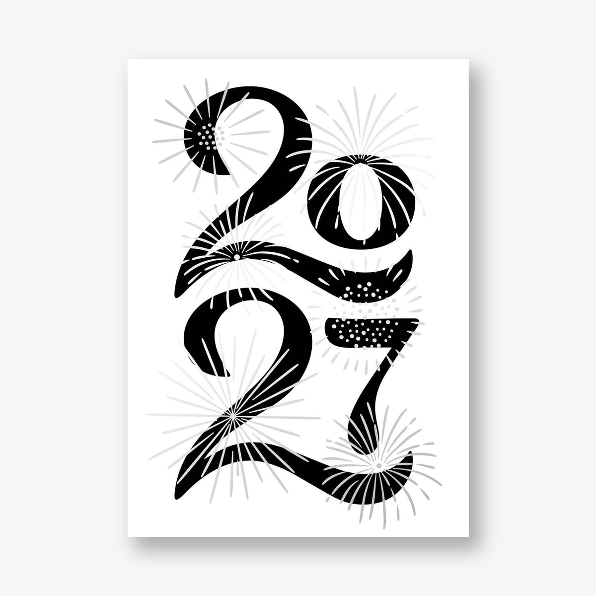 Sparkling New Year Greeting Card