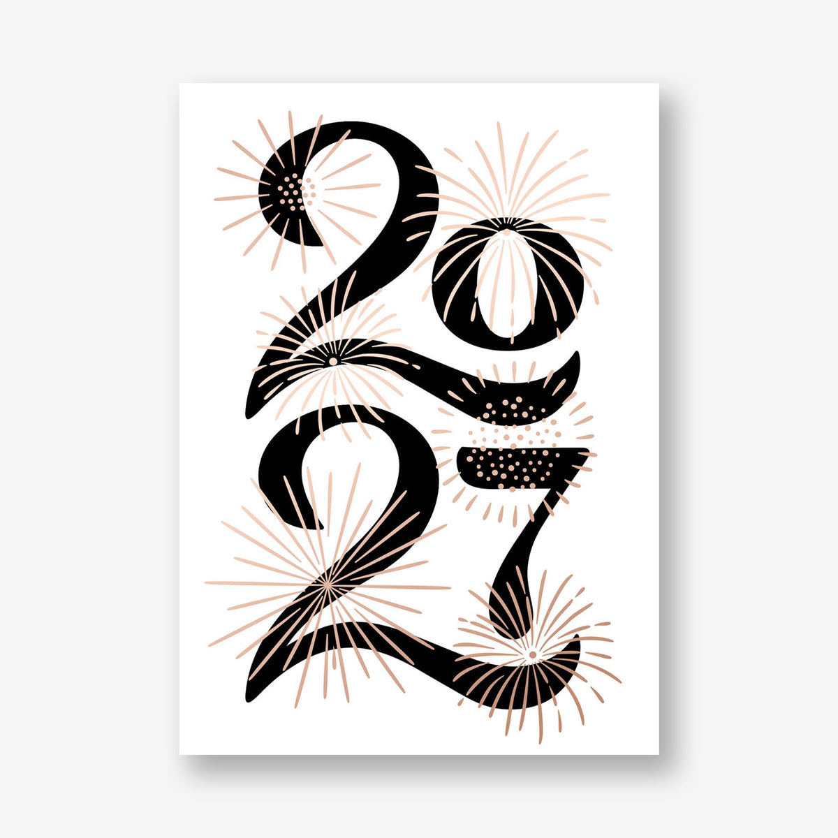 Sparkling New Year Greeting Card
