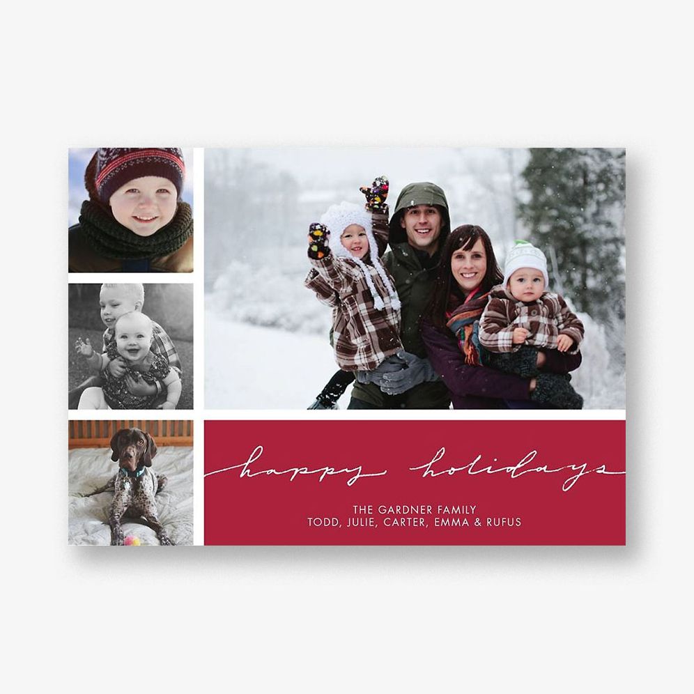 Happy Holidays Multi Photo Card