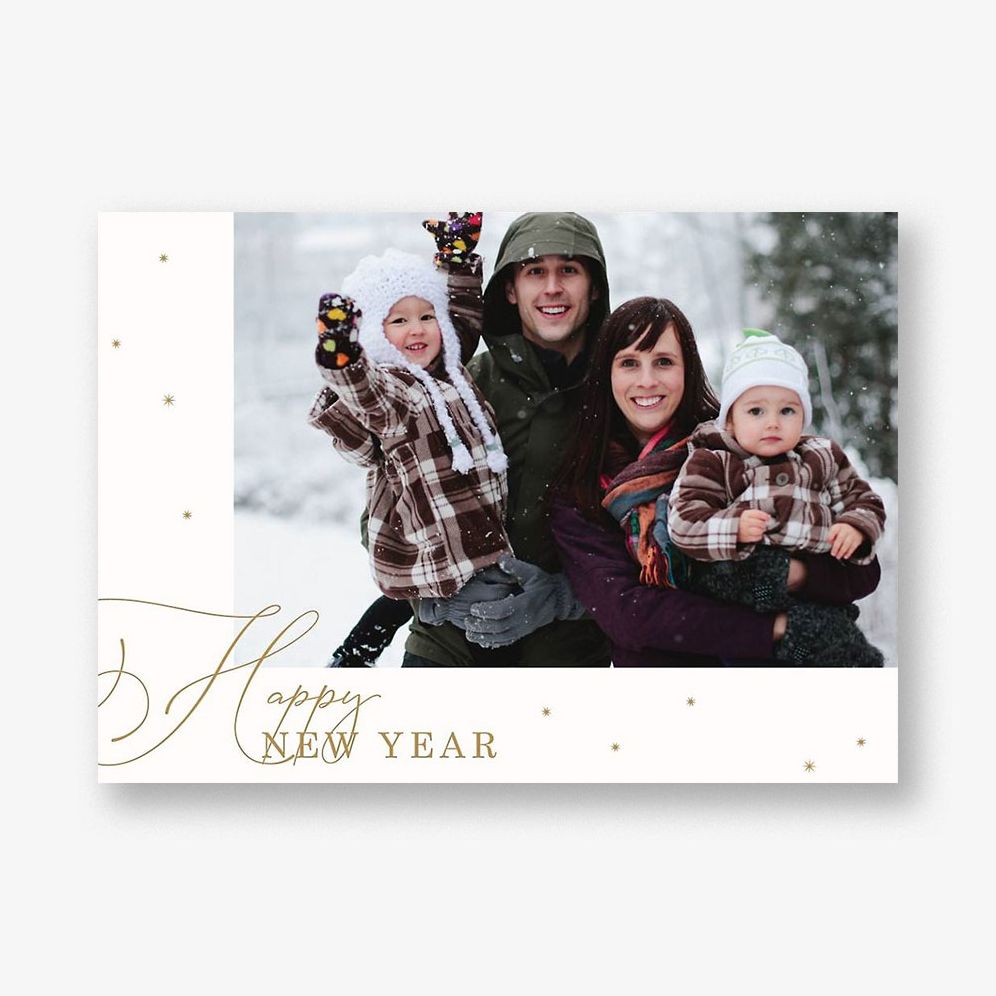 Starry New Year Photo Card